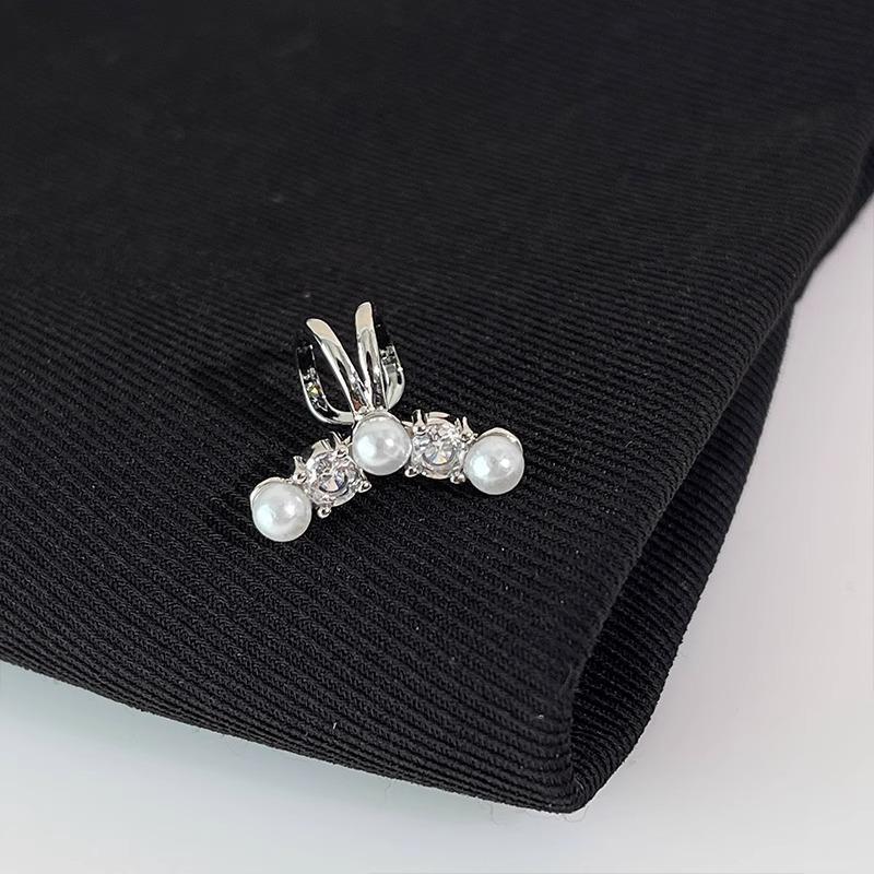 Zircon Pearl Ear Cuff - No Piercing Required, Elegant & Versatile Earrings, Luxury High-End Fashion Jewelry