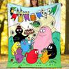Barbapapa1 printed throw blanket—lightweight,soft,warm;versatile blanket for all seasons—perfect as &air-conditioning throw,nap blanket