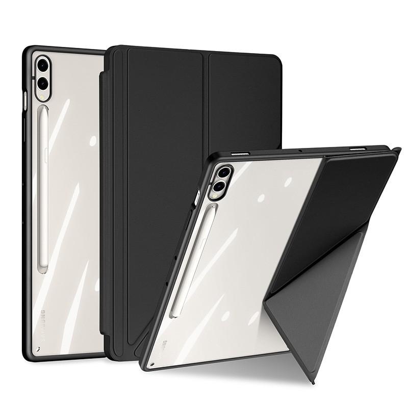 Galaxy Tab S11 Tablet Case With Stand Detachable 2-in-1 Design Pen Slot Transparent PC Shell Shockproof Sleep/Wake