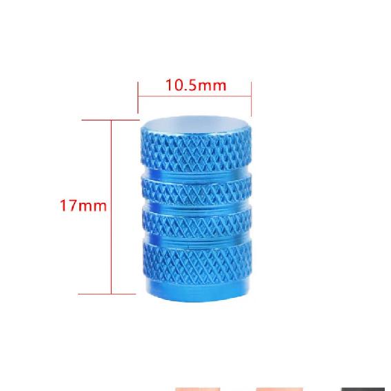 Aluminum Alloy Automobile Tire Valve Cap Three-Slot Circular Universal Valve Core Vacuum Tire Tire Pressure Monitoring Valve Cap Valve Stems 1