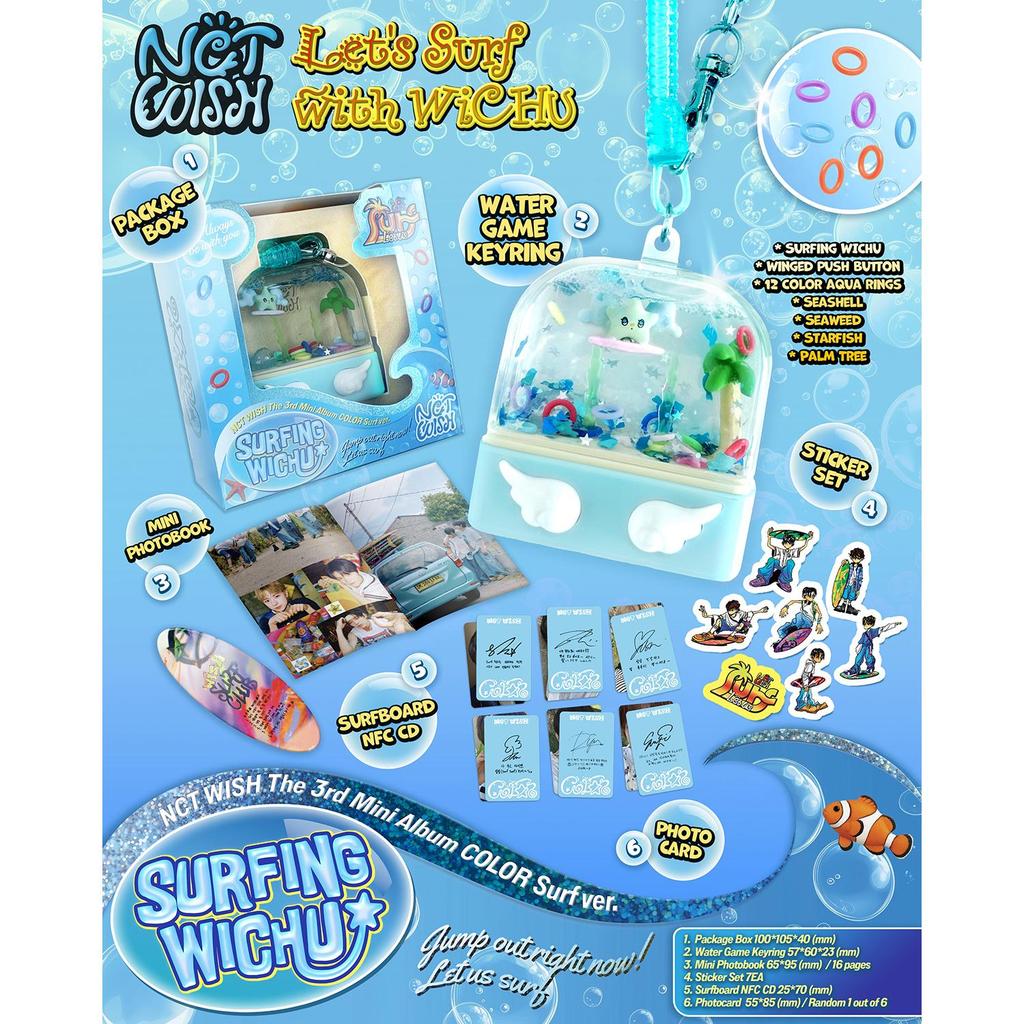 (Surf Ver. SmartAlbum) NCT WISH [COLOR] 3rd Mini Album