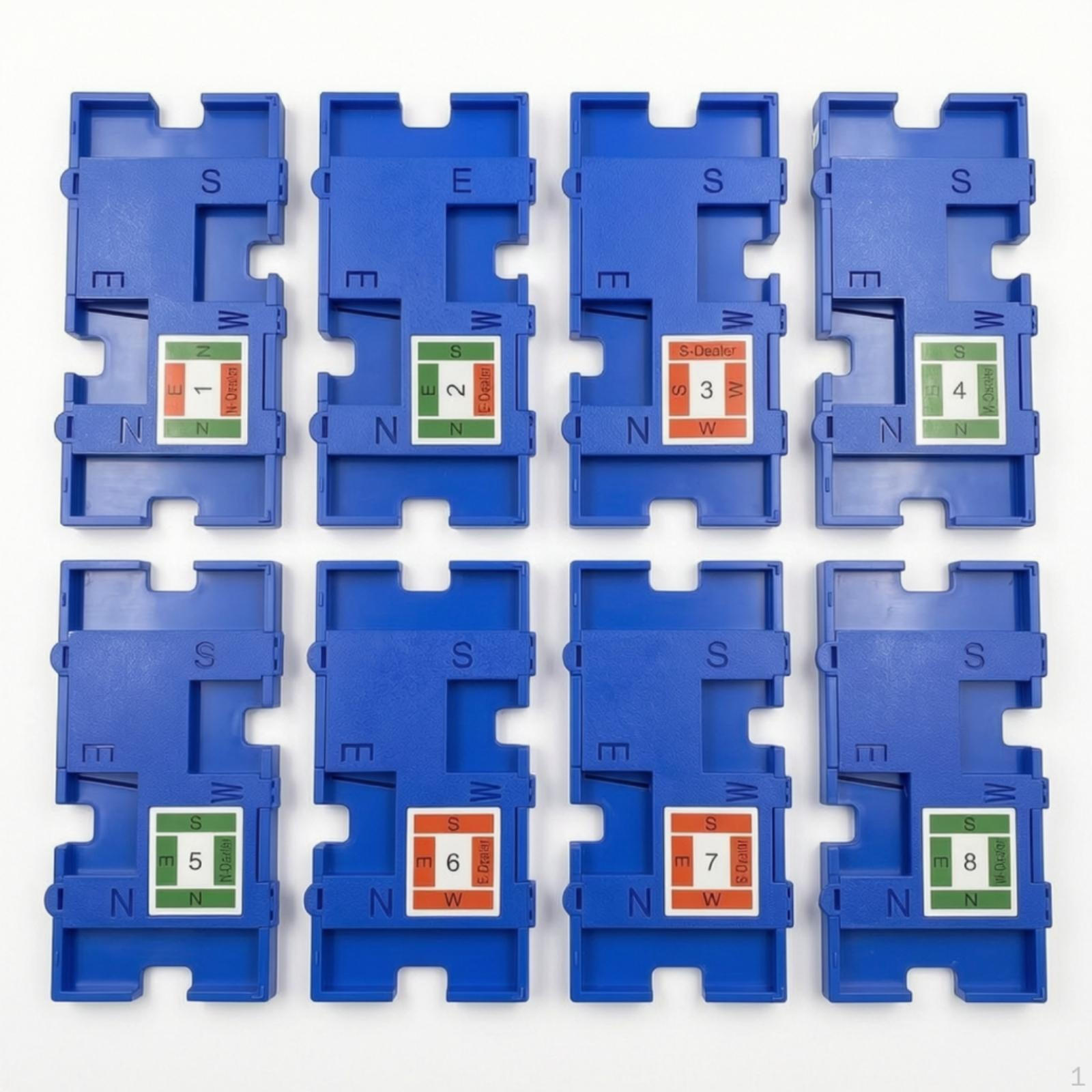 8 Pieces Bridge Card Holder Plastic