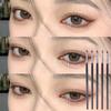 Schwarzer Silikon Eyeliner Pinsel Klinge Mehrzweck Augenbrauen Lippenstift Pinsel Einfach zu Verwenden Nagellackstift Augenformung Make-up