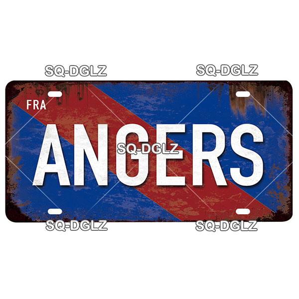 [SQ-DGLZ] Vintage France City Metal Sign Tin Sign Licenses Plate Decor Plaque Metal Vintage Bar Pub Club Home Wall Decoration