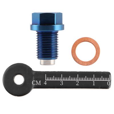 M12 x 1,25 Magnetische Ölablassschraube mit Lineal Eloxierter Aluminium Passend für Lexus