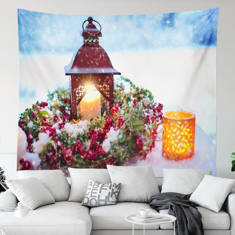 

Рождественское украшение снеговика, принт, гобелен для дома, гостиной, спальни, настенное украшение, фон, тканевый гобелен 100x75cm