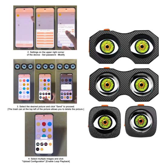 Demon Eyes Bicycle Taillight App Controlled IP64 Waterproof USB Rechargeable MTB Road Mountain Bike Night Riding Warning Rear Lamp