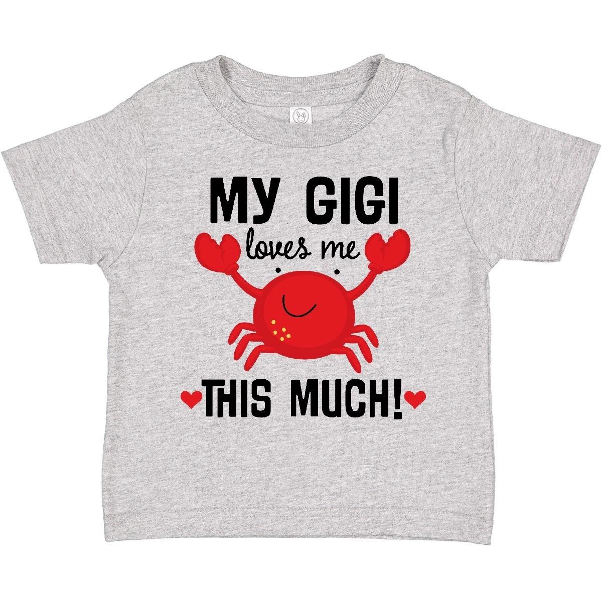 Inktastic My Gigi Loves Me Grandkids Toddler kids boys T-Shirt Childs Boys Girls Clothing 110