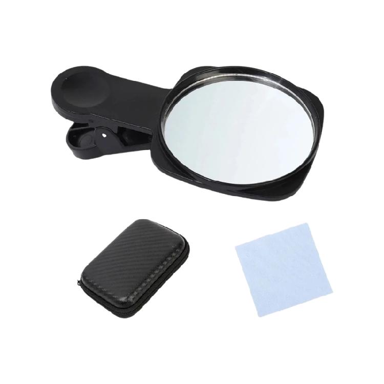 ABS Selfie Mirror Clip On Designs for Phone Rear Camera Photography Include Protective Storage Case and Cleaning Cloth