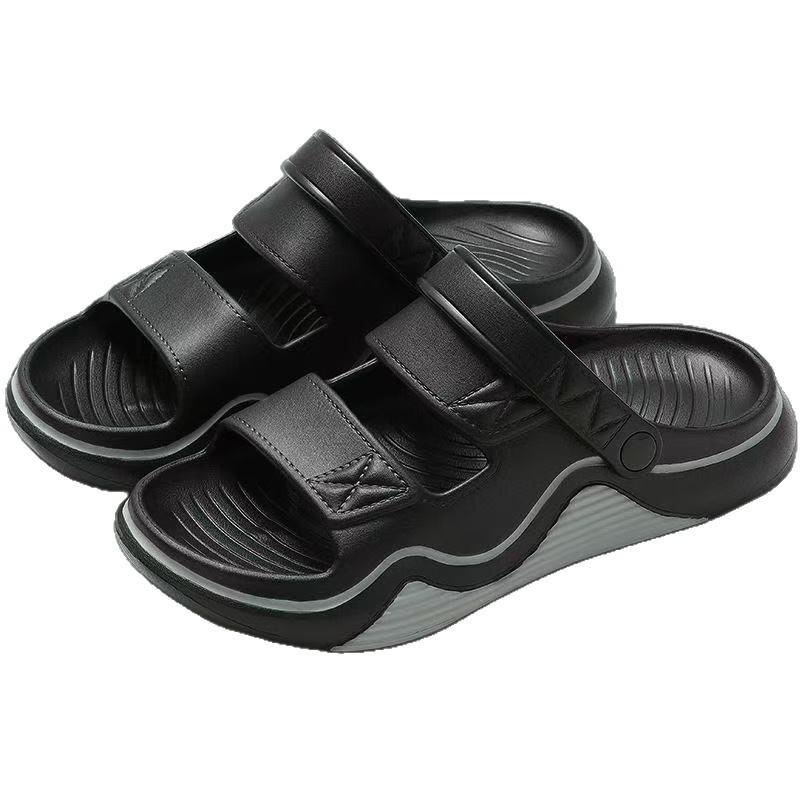 Pánské letní ležérní sandály s měkkou podrážkou, venkovní plážová obuv, vnitřní domácí pantofle, dva způsoby nošení, řidičská pánská obuv