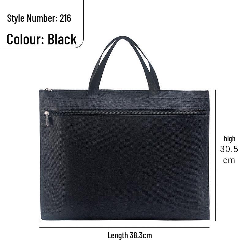 Custom Waterproof Business Briefcase: Large Capacity Men s Handheld Document and Meeting Bag