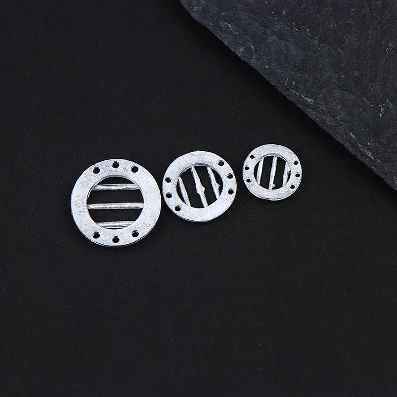 12Pcs Miniature Round Grille Porthole Outer Dia 12Mm/11Mm/8Mm Detailed Alloy Portholes For Miniscale Model Ship Boat Decoration