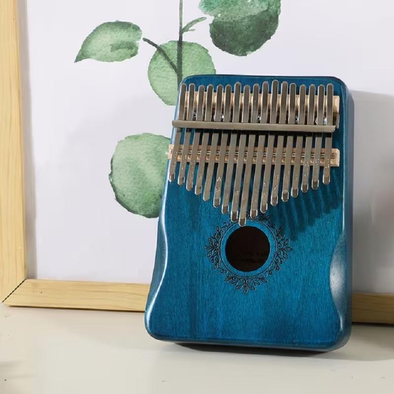17 Tasti Kalimba Pianoforte a Pollice Tastiera Impiallacciata in Legno Massiccio Strumento Musicale Kalimba Pianoforte a Dita Regalo di Natale per Amanti della Musica