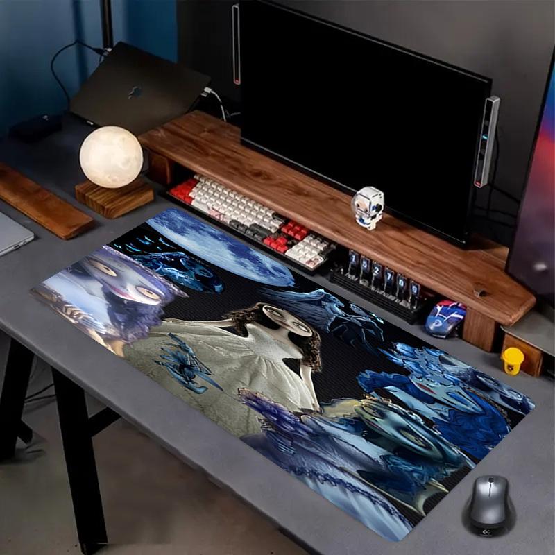 Corpse Bride Print Mouse Pad, Anti‑Slip Desktop keyboard Mat, for PC Laptop Gaming Working Daily Use, Cool Festival Surprise Gift