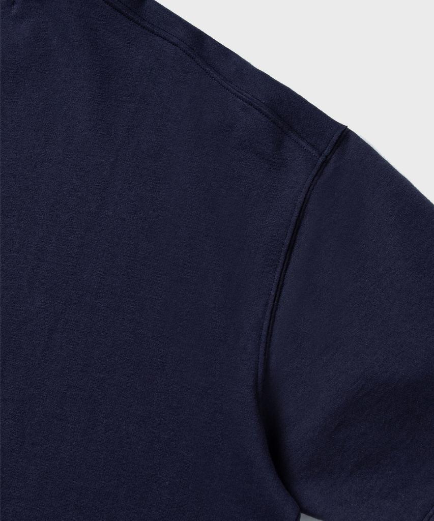 NONBLANK Pleated Half T-Shirt_Navy