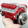 Cison V8 Engine Kit Gas,Ohv V8 Small Block Engine Model Kits 4-Stroke 44cc Water-Cooled 1/6,Mini Build Your Own Stem Cison Running Engine Kits