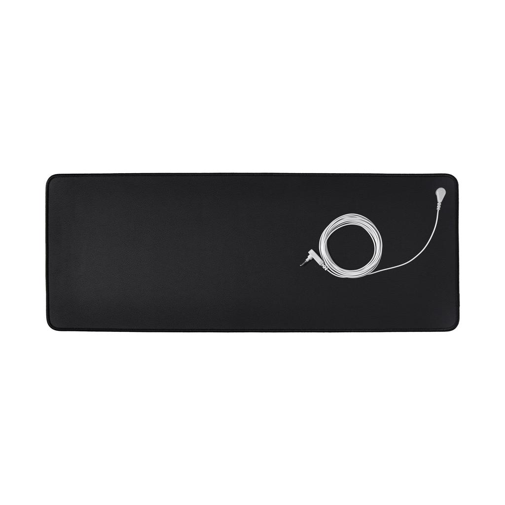 Grounding Mouse Pad Mat Black 25*46cm Durable Rubber Anti-slip PU Leather Mouse Pad Good Mouse Pads Anti-static Healthy