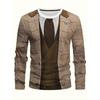 New Autumn Men Round-neck Casual Streetwear Loose and Fashionable Sportswear Letter-patterned Creative Long-sleeved T-shirt