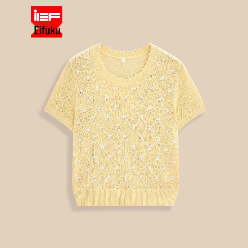 IEF Women s Korean Style Round Neck Knit Top One Size