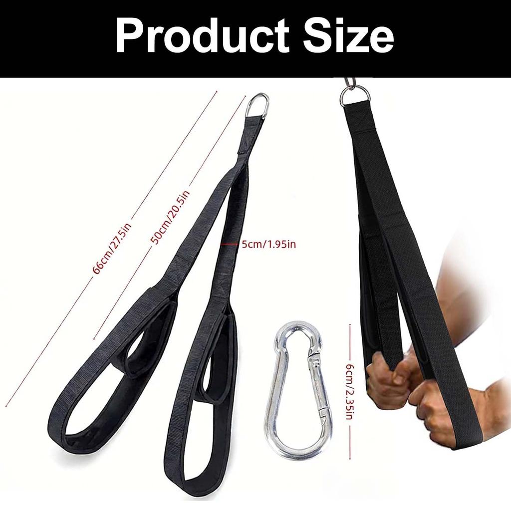 Triceps Rope Cable Pull Handles Pulley Fitness Triceps Pull Down Rope For Push-Downs Face Pulls, Gym Training Device