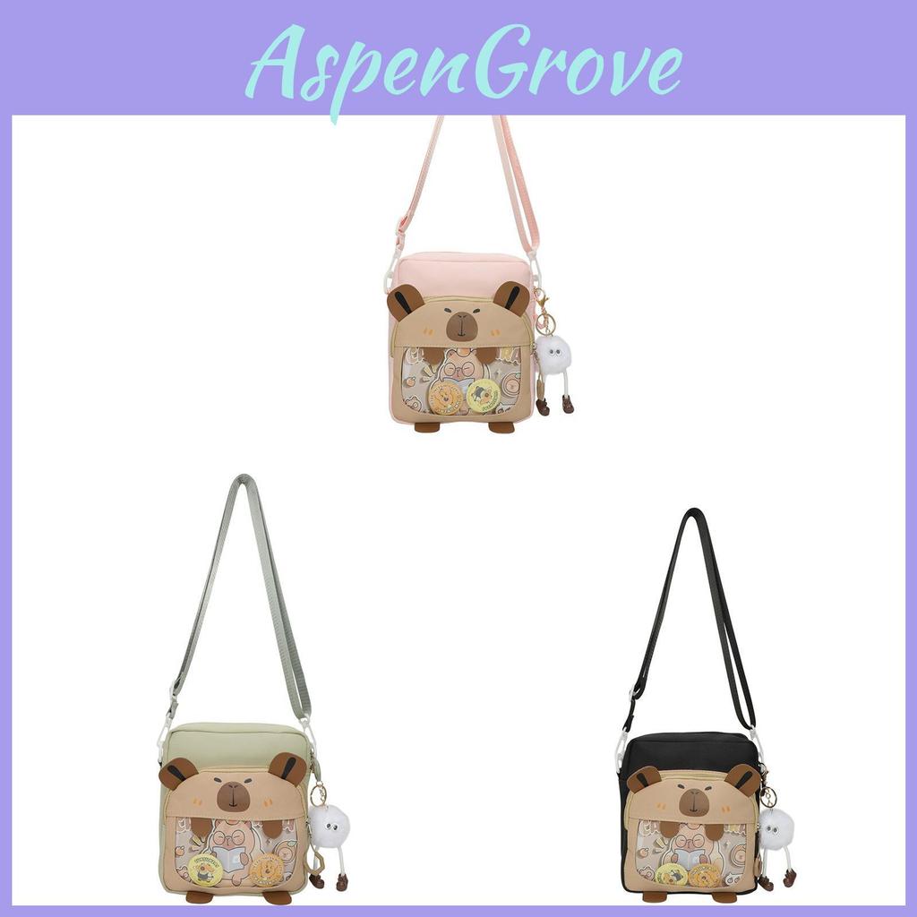 Capybara Fashion Cartoon Small Shoulder Bag With Printed Design For Casual Outings