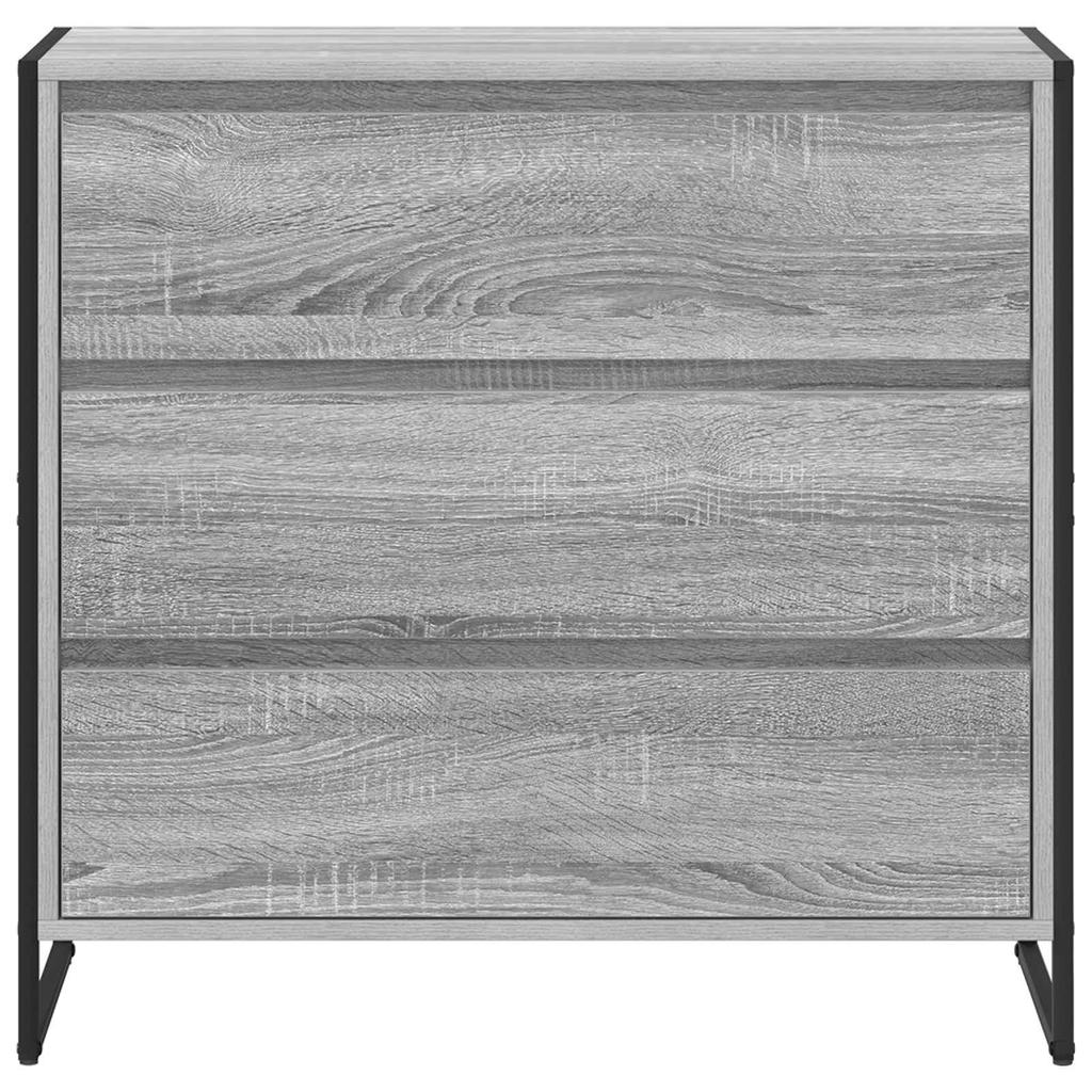 Sideboard Grey Sonoma 79 X 36 X 75.5 Cm Particleboard