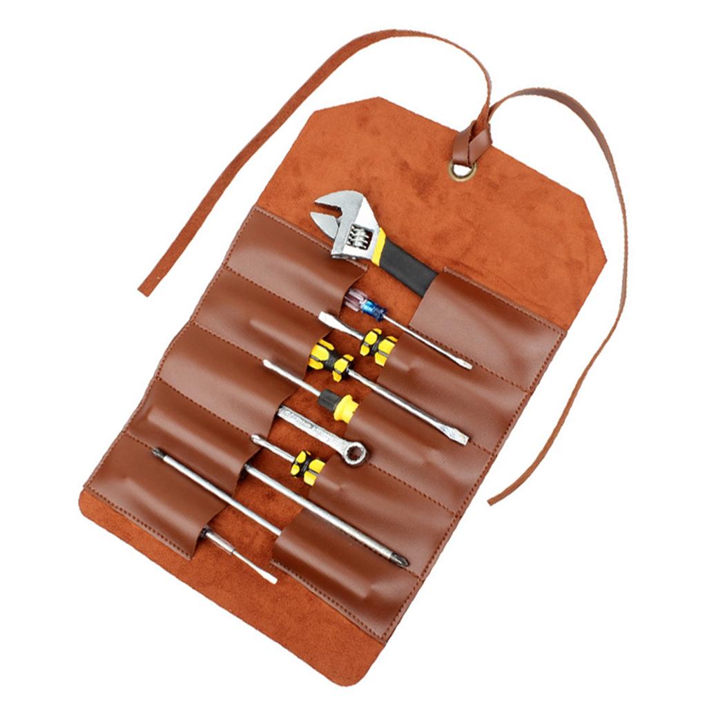 Roll Up Tool Pouch Hardware Repair Tool Bag Multifunctional PVC Folding Organizer for Home Car Maint