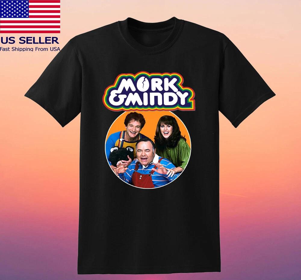 Mork & Mindy Movie TV SHow Men s Black Size S-5XL 3XL