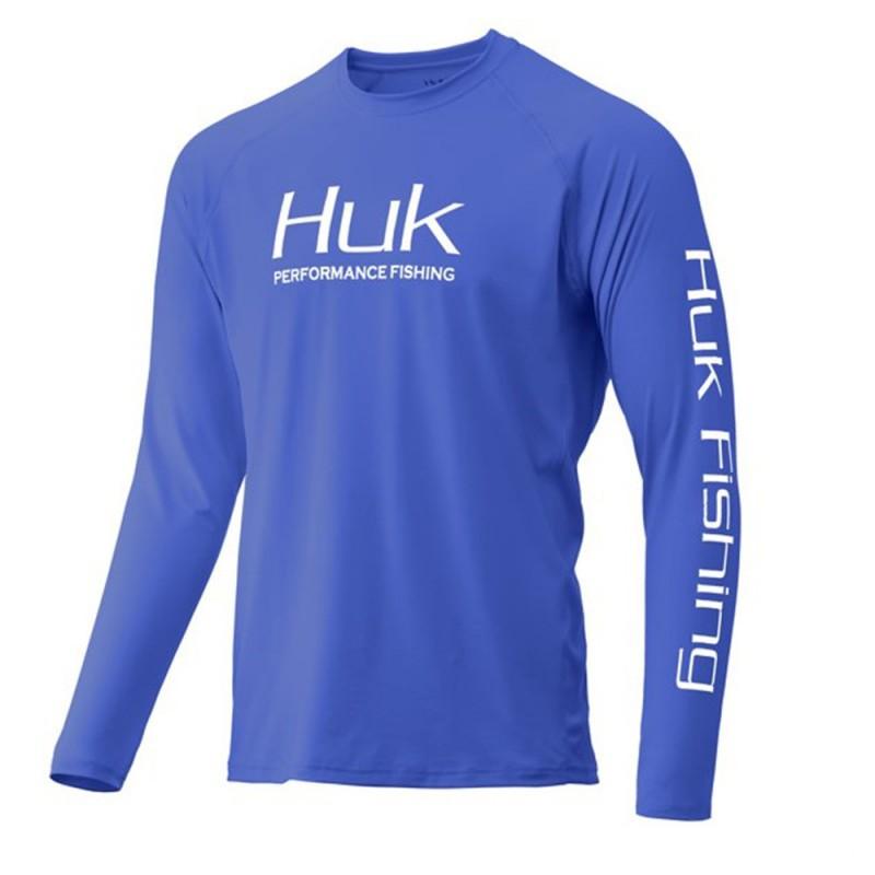 

UPF50 + Sunscreen Clothing Fishing Moisture Absorption Perspiration Breathable Quick-drying Long-sleeved Round-collar Sea XS