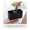 Yamazaki Jitsugyo (Yamazaki) Sanitary Storage Case Brown Approx. W23XD10.5XH14cm Lin Clean Around the Toilet Small Items Storage Multi Case 4807