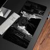 Schwarz-Weiß Gaming-Mauspad Gamer Speed Zubehör Tastaturunterlagen Verriegelungskante Computer-Mauspad Notizbuch Büro-Mausmatte
