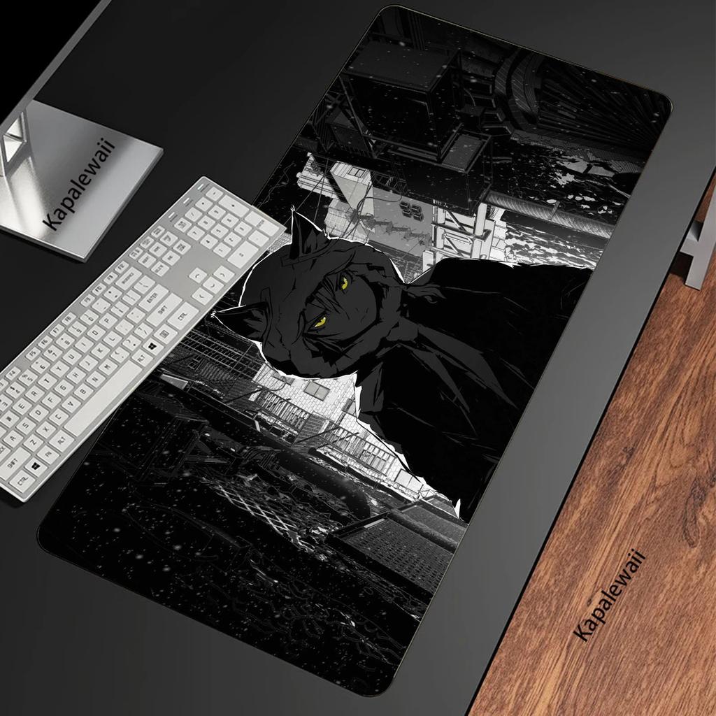 Schwarz-Weiß Gaming-Mauspad Gamer Speed Zubehör Tastaturunterlagen Verriegelungskante Computer-Mauspad Notizbuch Büro-Mausmatte