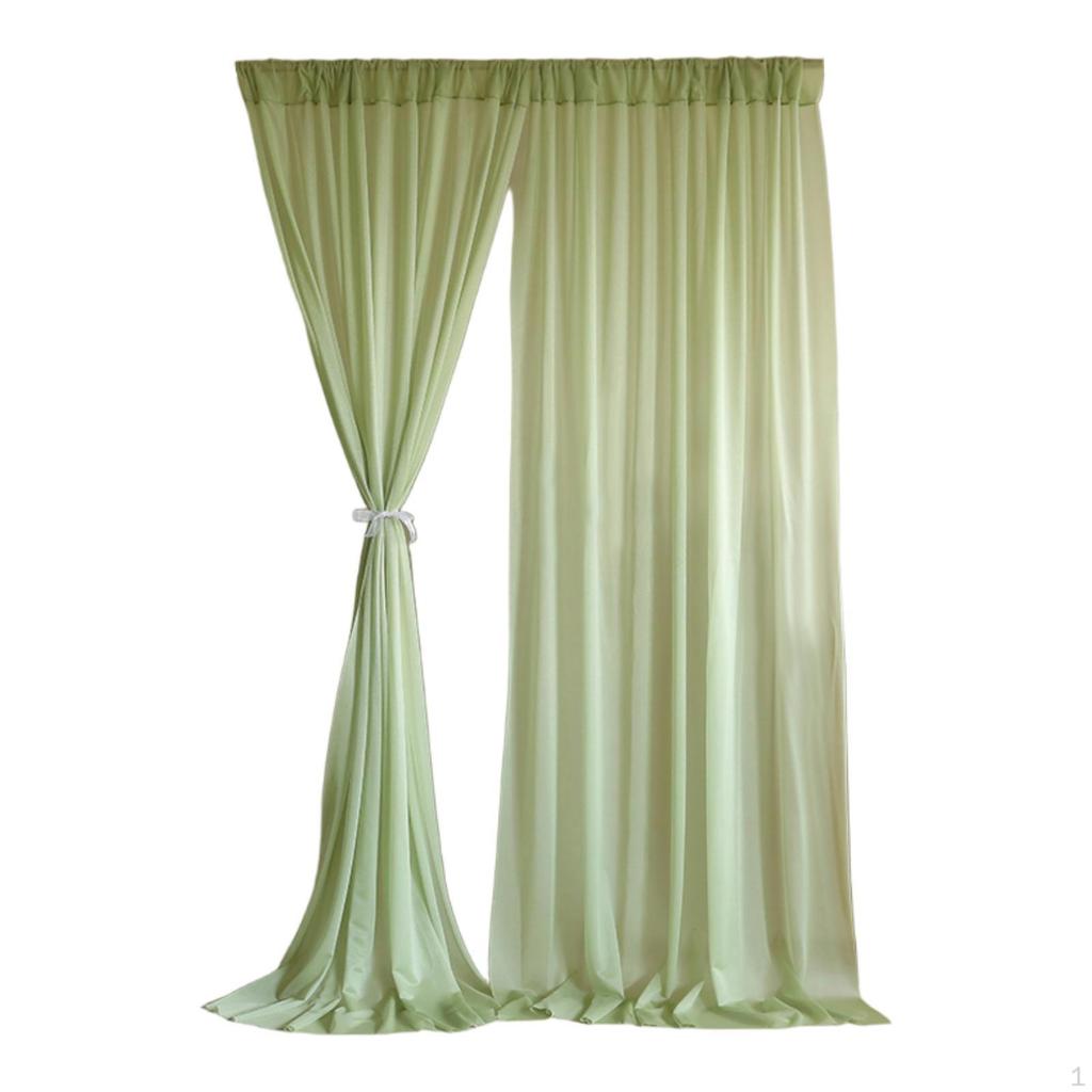 Backdrop Curtains 2 Panels Drapes Wedding Decoration for Festival Birthday