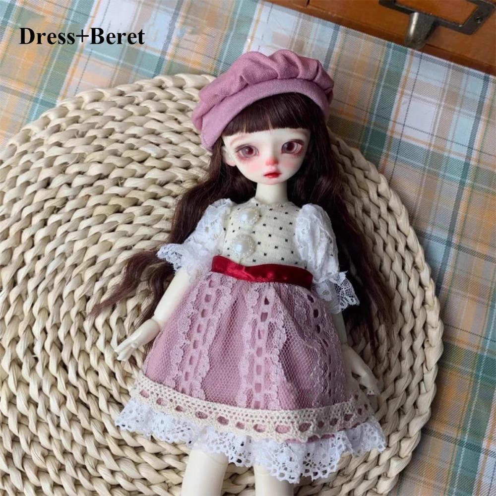 

Лялька ручної роботи Елегантна сукня Милі принцеси Толстовки Штани Повсякденні мереживні сукні для ляльок BJD 1/6 30 см 5