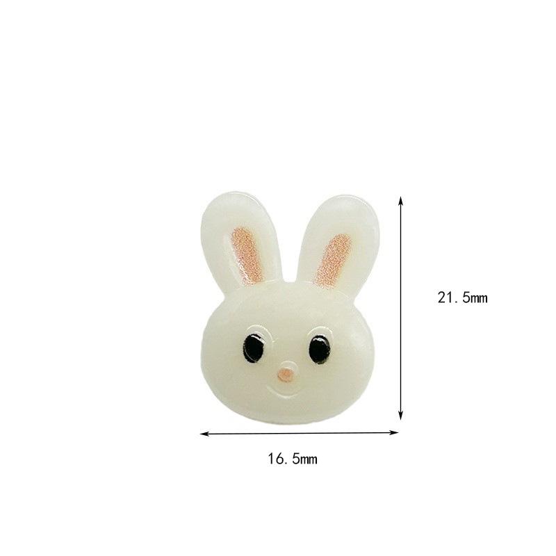 

10Pcs Cute Cartoon Rabbit Shank Button DIY Decor for Children & Women Knitted Sweater Wool Cardigan Clothing Sewing Accessories білий