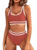 European and American Sexy Solid Color Split Bikini Swimwear for Women