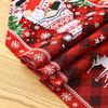 New kitchen table decoration props knitted fabric tassel Santa Claus table runner insulation mat cartoon tablecloth