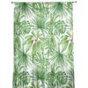 Green Flower Plant Leaves Window Treatment Tulle Modern Sheer Curtains for Kitchen Living Room the Bedroom Curtains Decoration
