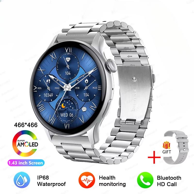 Neue Smartwatch für Damen AMOLED-Bildschirm Zeitanzeige immer an NFC IP68 Wasserdicht Sport Anruf Damen Smartwatch Für Huawei Xiaomi Apple
