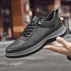 Fashion Genuine Leather Men's Sneakers Comfy Non-Slip Casual Shoes Lace Up Vulcanize Shoes High Quality Tenis Masculino Male Trainers