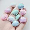10 Beautiful AB Color Resin Shell with Holes Rhinestone Diy Jewelry Bracelet Body Code Keychain Earrings Decorative Accessories