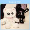 Cute Cartoon Skull Cat Plush Toy Doll For Bed Cuddling Funny Ugly Gift