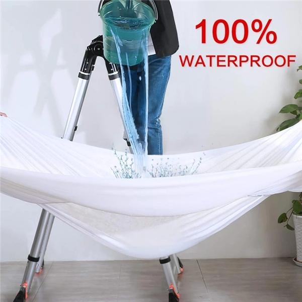 Waterproof Bed Fitted Sheet with Elastic Band Replace Mattress Protector for Single Double Bed, Twin Full Queen King Muti Size