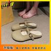 2025 Summer New Bag Head Half Slippers Women Wear Lazy Flat Bottom Cool Slippers Fashion Versatile Cool Slippers Women