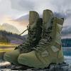 Spring and Autumn Hight-Top Combat Boots Men's Lightweight Military Special Forces Tactical Boots Combat Boots Hiking Boot