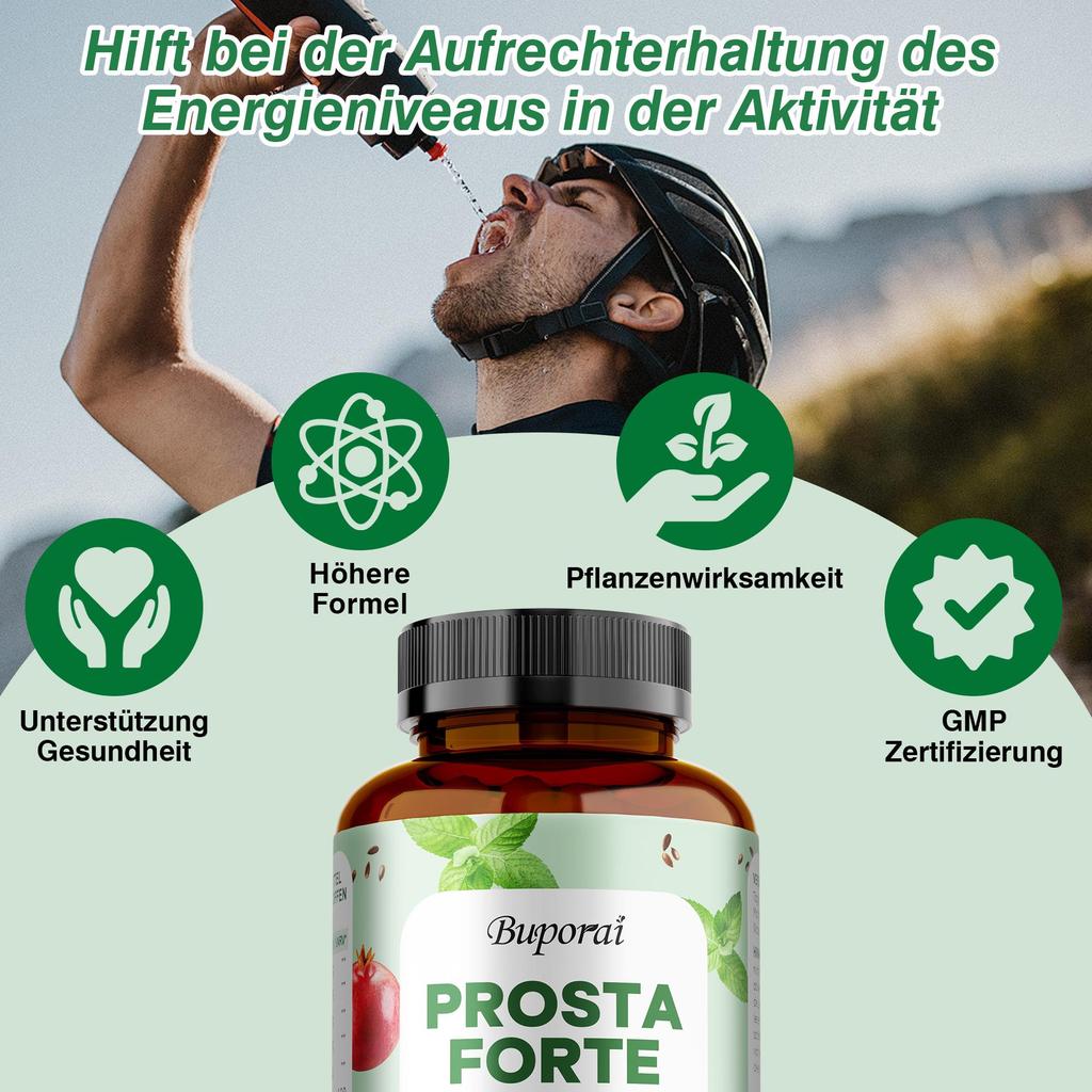 Capsules Hoge Dosis (120 capsules) Inclusief Pompoenpit, Brandnetel, Granaatappel, Zaagpalm Extract, Selenium en Veel Meer - Veganistisch