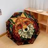1 PC Automatic Folding Umbrella - Fox Pattern, Portable & Foldable Design with 8 Ribs, Christmas Birthday Gifts