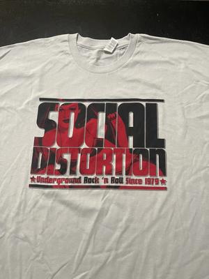 Social Distortion Underground Rock 'n Roll T-Shirt, Hellgrau, Größe: 2XL XXL