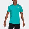Adidas Camiseta de Rendimiento para Correr Over The Run para Hombre Tops Cian HB7464