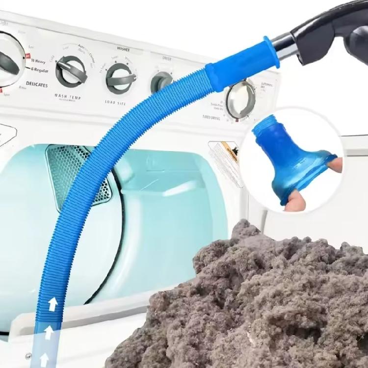 Washing Machine Cleaning Tool Flexible Hose Connector Reusable Dryer Vent and Duct Vacuum Adapter Plastic Texture
